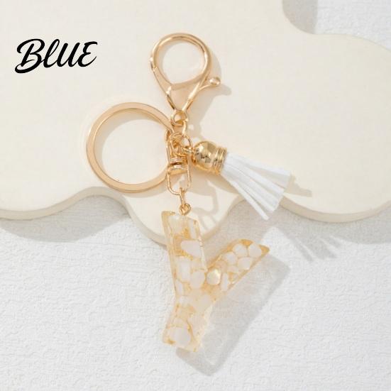 Key Holder For Backpack Keychain Pendant Letter A-Z Charm with Tassel