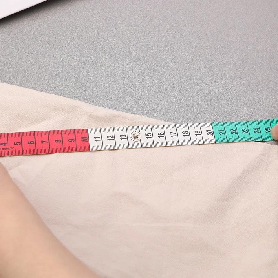 1Pc Quality Soft Tape with Snap Fasteners Soft Multicolor Measuring Tape Dual Sided Tape Measure Needlework Sewing Tool