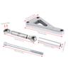 Alternator Bracket Kit Serpentine V Belt Alternator Mounting Brackets Upper Lower Bracket Set with Billet Aluminum Fit for 350