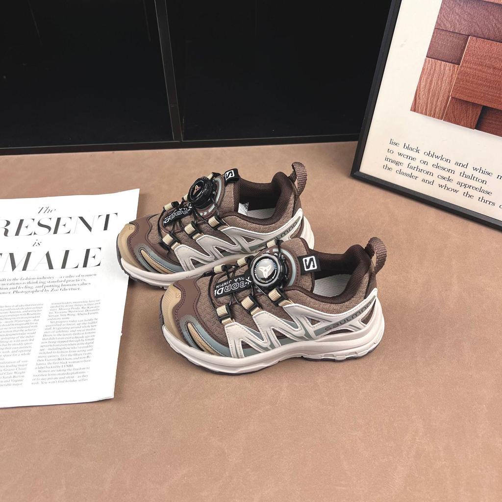 Unisex Kids' Breathable Non-Slip Rotating Sneakers - Spring/Autumn 2026