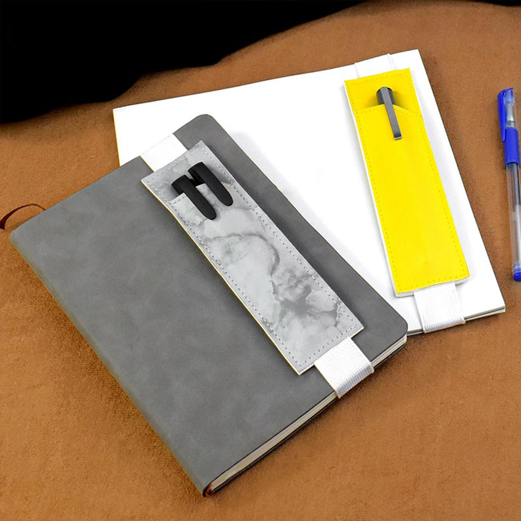 2ks Nastavitelná elastická gumička Držák na pero Kožené pouzdro na pero Nepropustné Štíhlé pouzdro na tužky pro pevné deníky