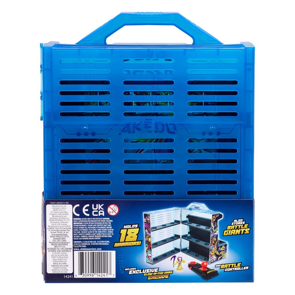 Akedo - Ultimate Arcade Warriors Collector's Case Mini Battle Action Figures Ready To Fight Split Strike Multicolor 14241