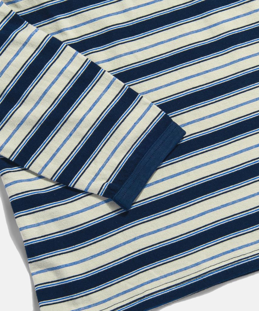 ESPIONAGE Multi Border L/S Tee Navy