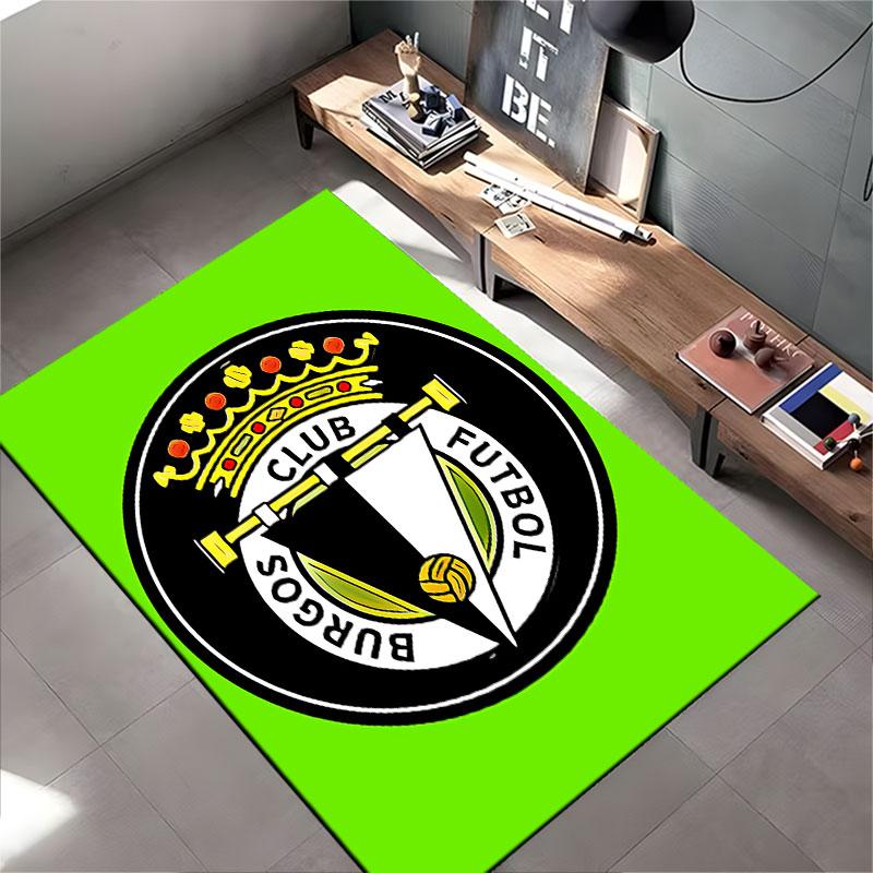 Burgos Club Futbol Logo Carpet suitable as a non-slip mat for the living room or bedroom sofa