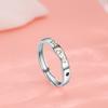 Anelli Dita in Argento Sterling 925 Gattino&Cane Gattino&Cucciolo Per Donne Uomini Coppia Matrimonio Fidanzamento Festa Gioielli Charm