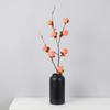 8 Heads Artificial Persimmon Branch Realistic Handmade Artificial Fruits Branches Elegant Foam Simulation Persimmon Fruit