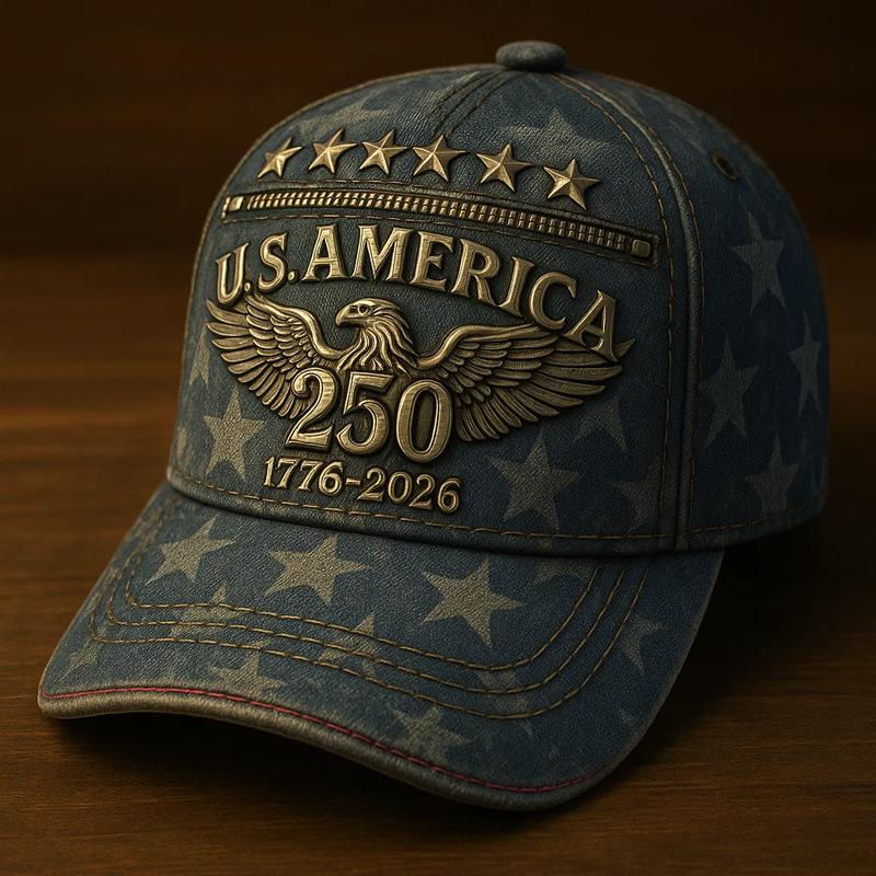 D Print Independence Day Commemorative Sunshade Baseball Cap Outdoor Cap Non-embroidered