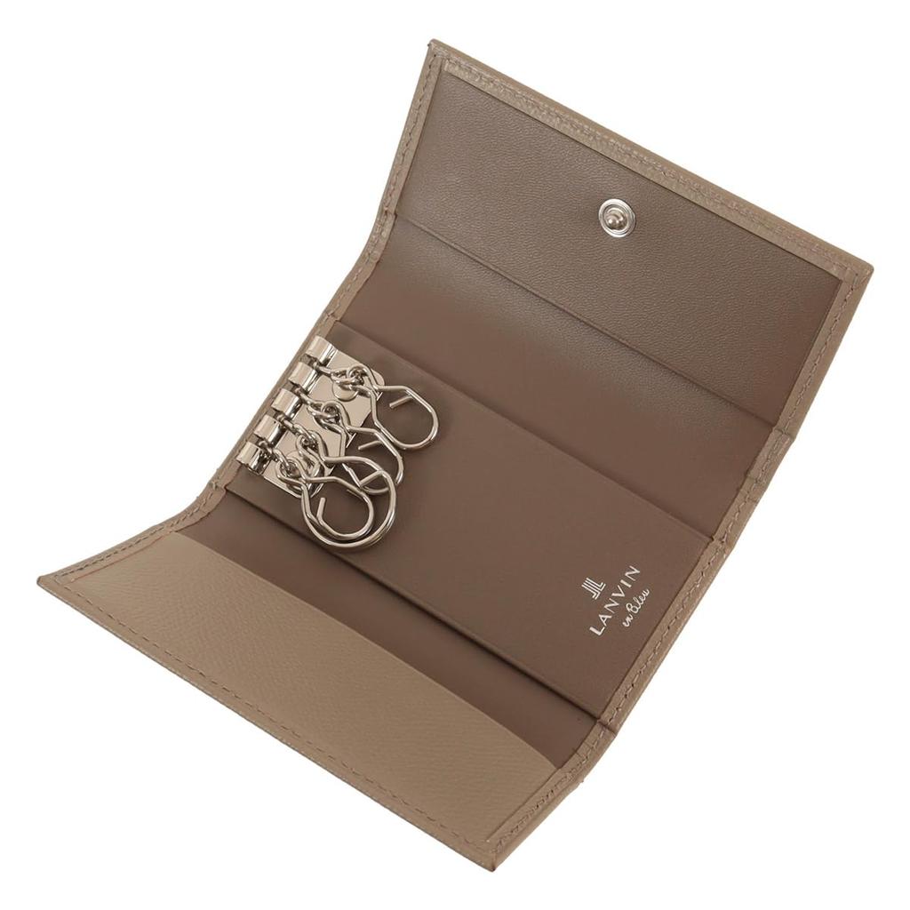 Husă pentru chei cu 4 rânduri, culoare casual mată, 524602, piele de vacă Dexter, culoare taupe [Lanvin Blue] [65]