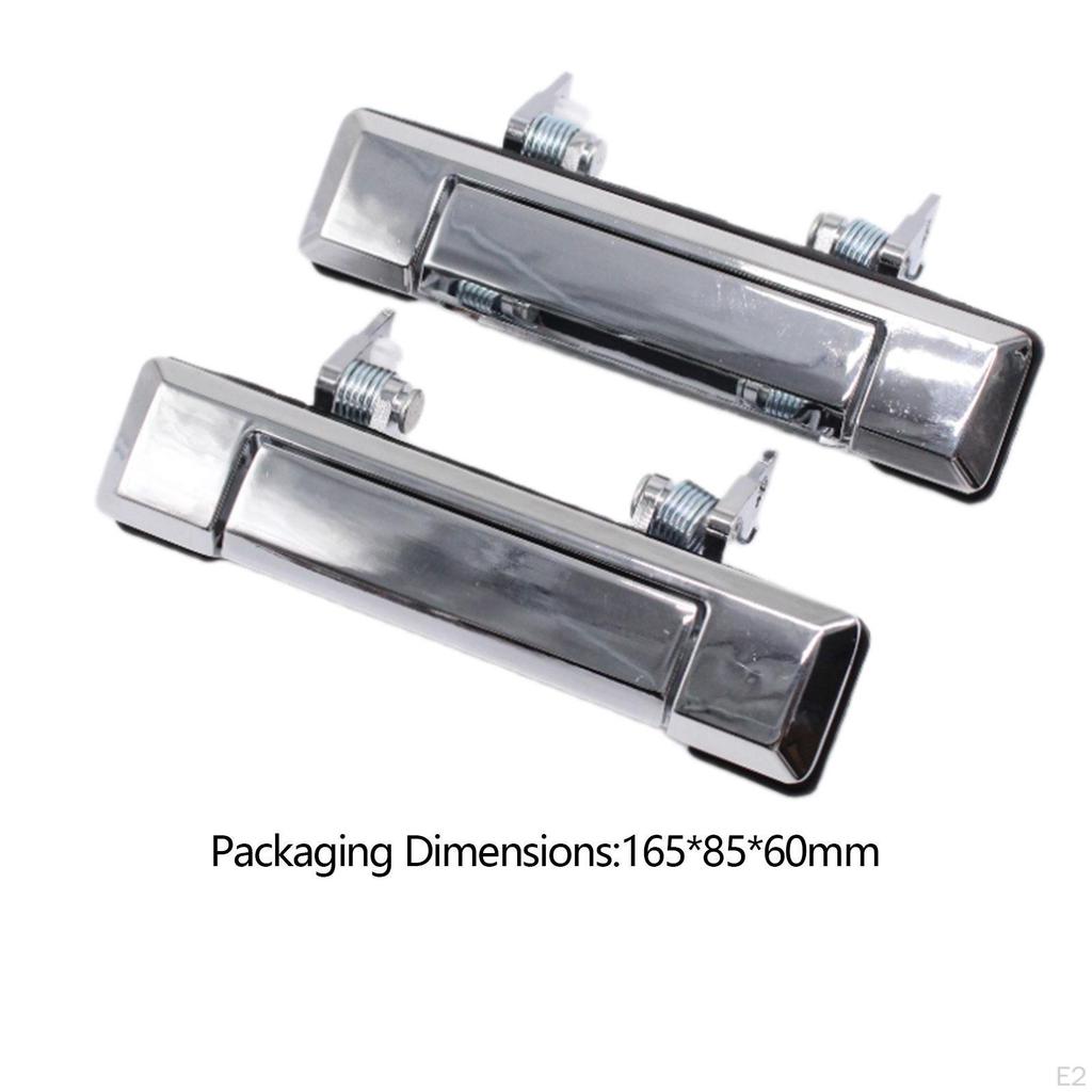 2Pcs External Handles Left and Right Sides Sturdy Accessory Durability Outside Door