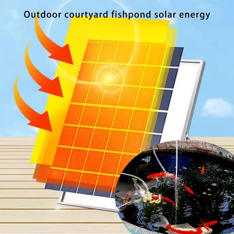 Outdoor Solar Aerator Air Pumps Energy Efficient Oxygenation Equipment For Garden Fish Pools with Easy Adjustable Design