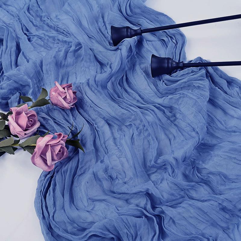 Beige Table Runner Gauze Cheesecloth Rustic Sheer Boho Wedding Decoration Tablecloth Baby Shower Christmas Birthday Party Decors