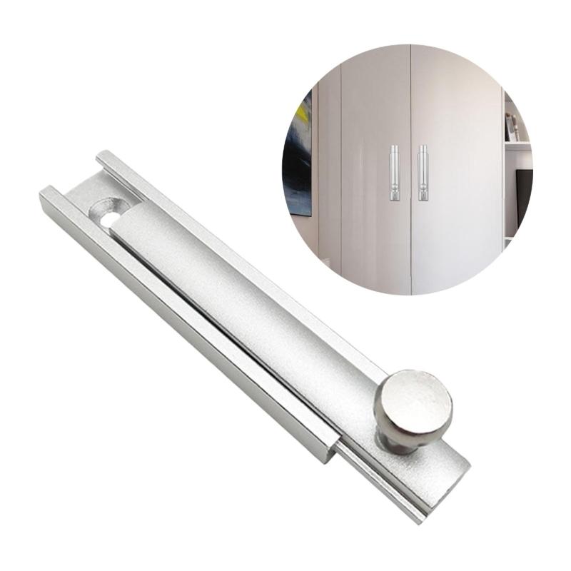 Snadno instalovatelný posuvný dveřní šroub s pevnou kovovou konstrukcí Moderní push-pull uzávěr dveří 78 mm pro lepší bezpečnost