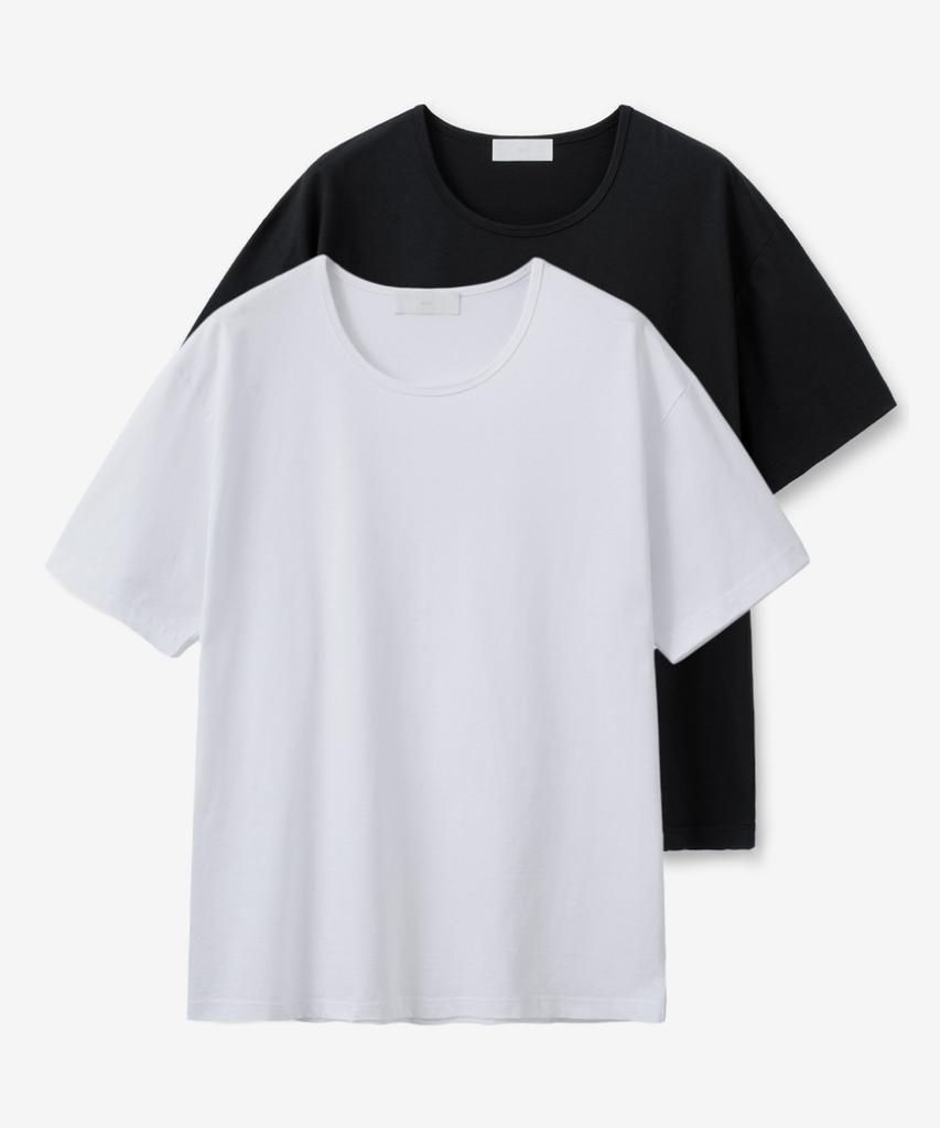MINAV 2-Pack Cool Cotton U-Neck Short Sleeve T-Shirt