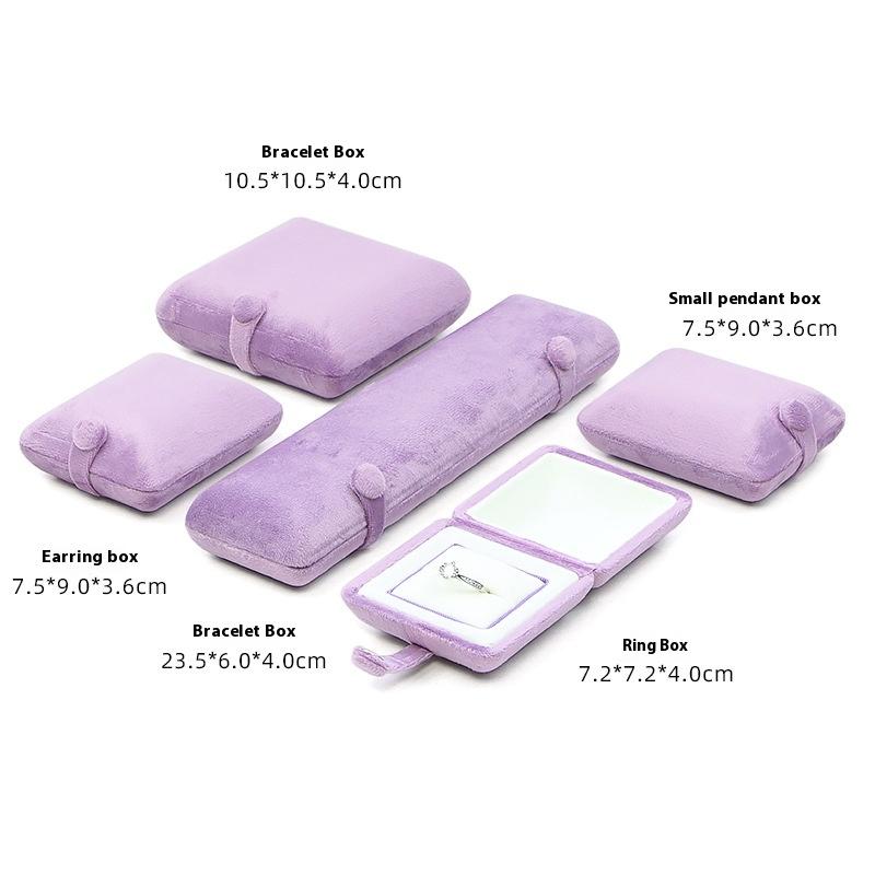 Velvet Ring Box Classical Earring Necklace Bangle/Bracelet Case Jewelry Gift Box For Wedding Jewelry Display Storage Box