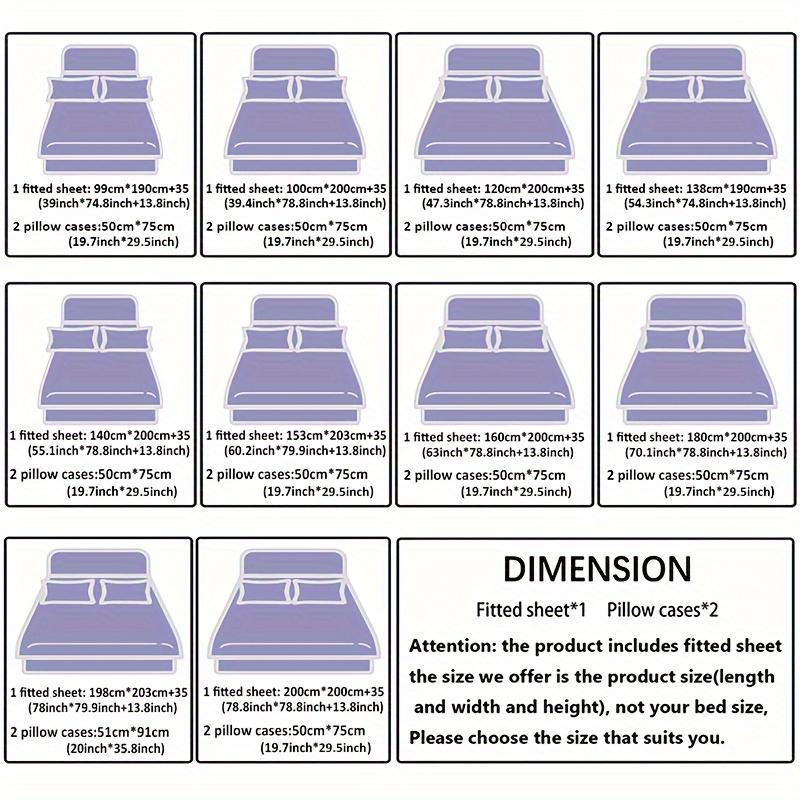 1pc Fitted Sheet Romantic Red Rose Printed 100% Polyester Breathable Bedding Set for Home Bedroom Decor Without Pillowcase