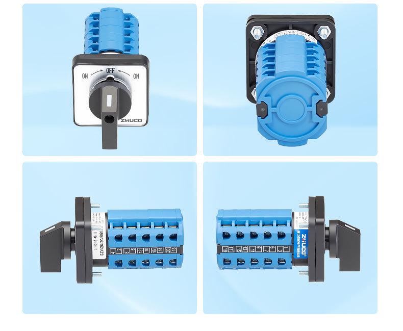 Zhuochao SZW26-20/B505.5 Three-Position Self-Resetting Changeover Switch