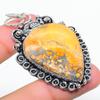 Malinga Jasper Gemstone Handmade 925 Sterling Silver Jewelry Pendant 2.44" T1v13