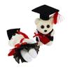 12Cm Standing Graduation Ceremony Bear Doll Flower Bouquet Decoration