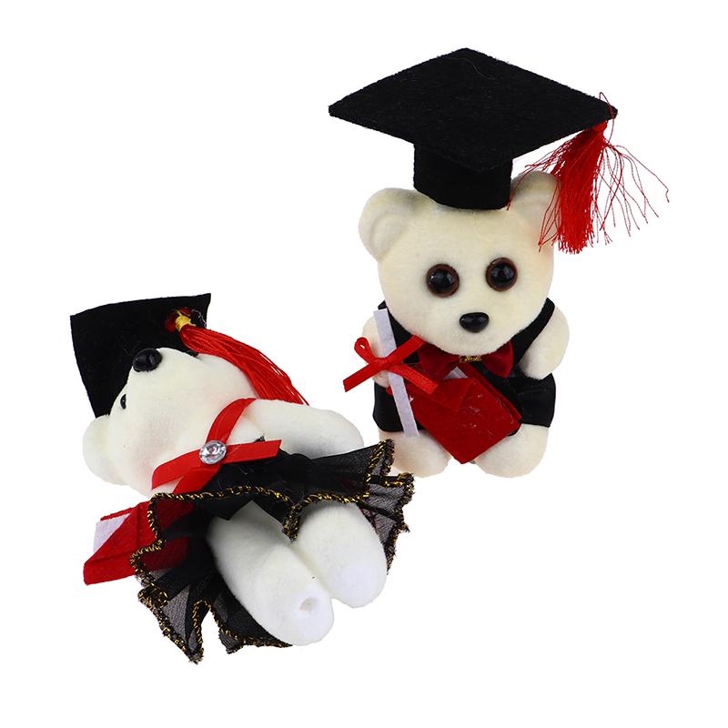 12Cm Standing Graduation Ceremony Bear Doll Flower Bouquet Decoration