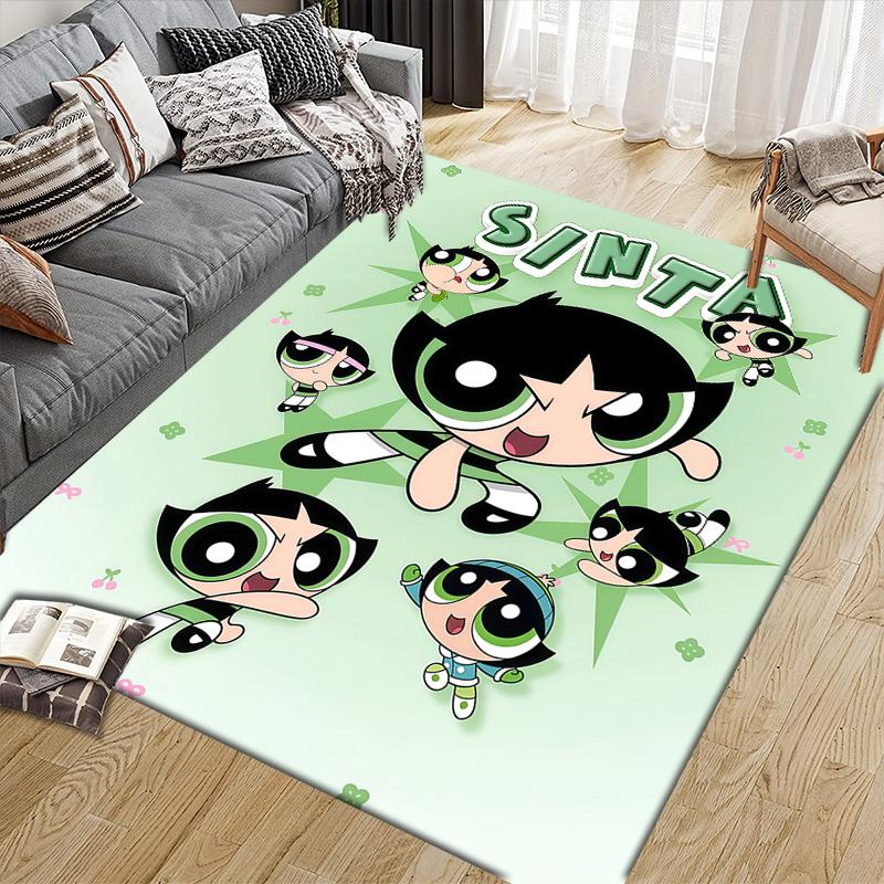 Powerpuff Girls Buttercup Cooler Teppich, Powerpuff Girls Fan Gemütlicher Teppich, Perfektes Geschenk.chl