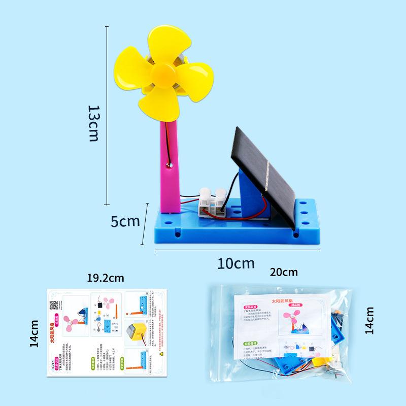 Funny 1Set Science Experiments Solar Fan Children'S Handcraft Equipment Material Kit Science Technology Small Production Gifts