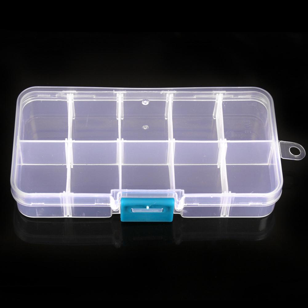 10/15/24 Grids Fishing Tackle Box Squid Jig Hard Lure Tool Case Fishing Lure Bait Hooks Storage Box for Lures Hooks for Fishing