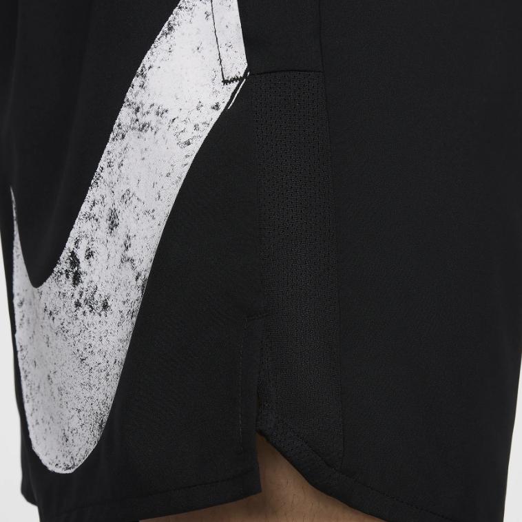 Nike Challenger Swoosh Running Woven Versatile Loose Comfortable Sweat-Wicking Quick-Dry Logo Sports Shorts Men Shorts Black FV9917-010