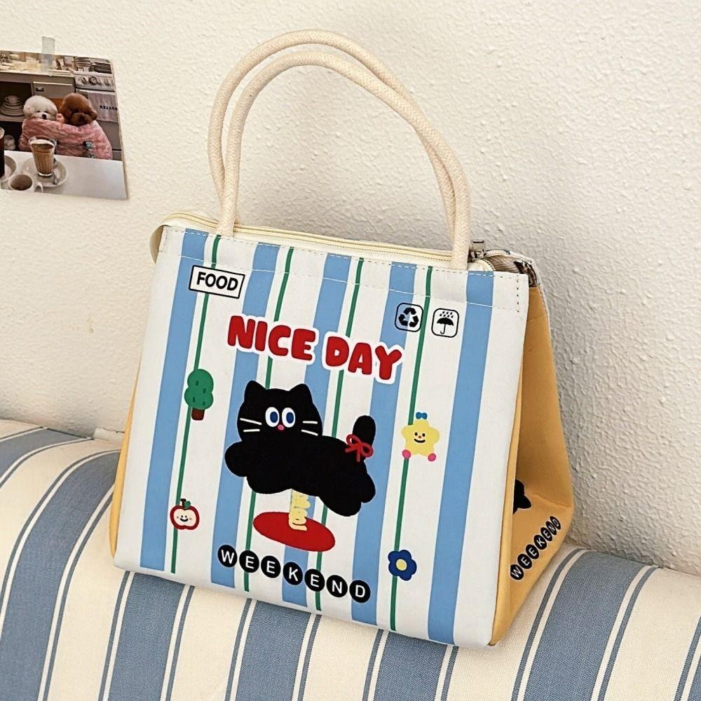Cute Capybara Thermal Lunch Bag Cartoon Portable Lunch Box Insulated Food Storage Bag For Women Girl Kids