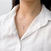 [Opalhouse] 925 Silver Round Cubic Necklace Opmun11657