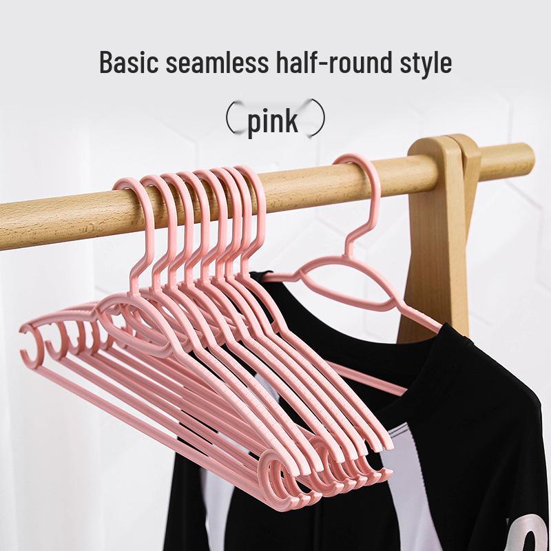 Non-Slip Wide Shoulder Plastic Clothes Hanger - Traceless, No Deformation, Ideal for Coat Drying