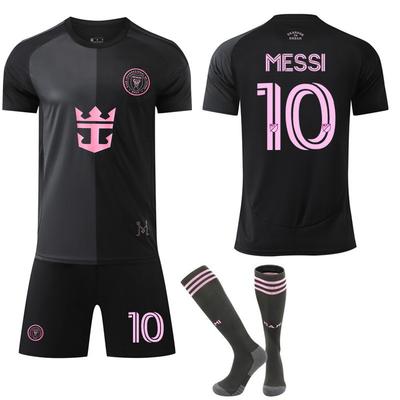2025-26 Miami Away Black No. 10 Football Uniform Set Jersey 9 Suarez Original