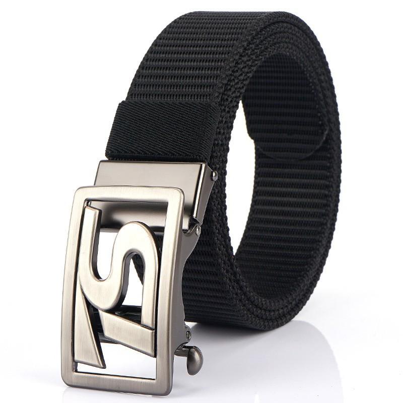 TS Belt Men's Automatic Buckle Business Casual Thick Nylon