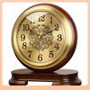New European Solid Wood Clock Desk Table Decoration Home Living Room Antique Table Decoration Clock