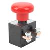 Emergency Stop Push Button Switch IP67 Waterproof 220‑250A 12‑220V 50mm Mouting Hole for Vehicles Forklifts