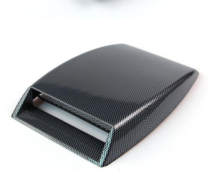1PC Universal Car Decorative Air Flow Intake Hood Scoop Bonnet Supply Vent Sticker Cover Hood Universal Car Accessories