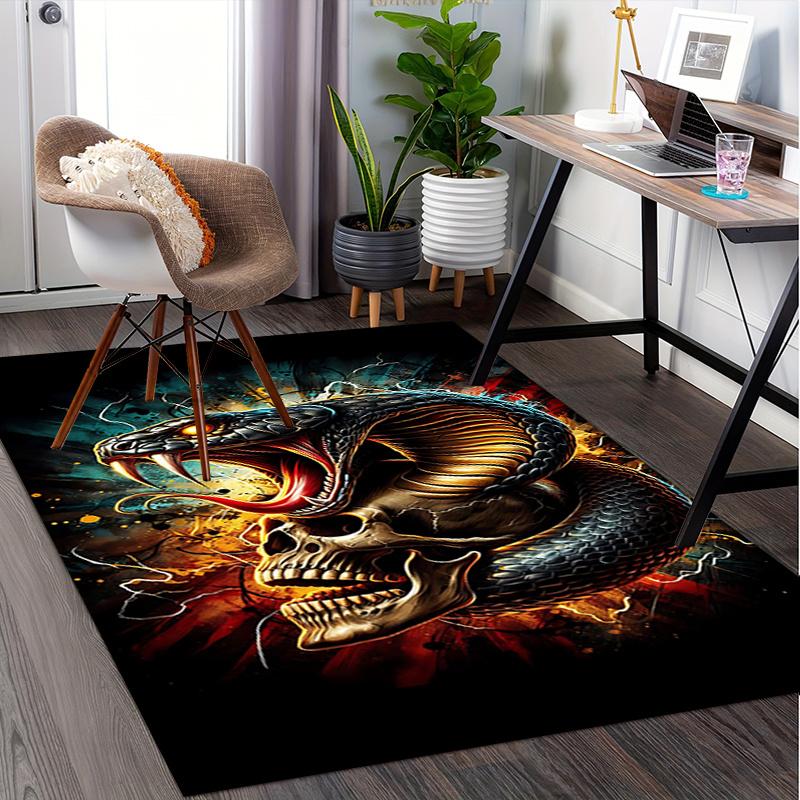 Snake Office Carpet Chair Mat Large Size Desk Protector for Home Decor, Office Flooring Gift, Suitable for Bedroom, Living Room & Various Rooms