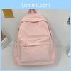 Basic Nylon School Backpack With Laptop Pocket For Students Daily Use