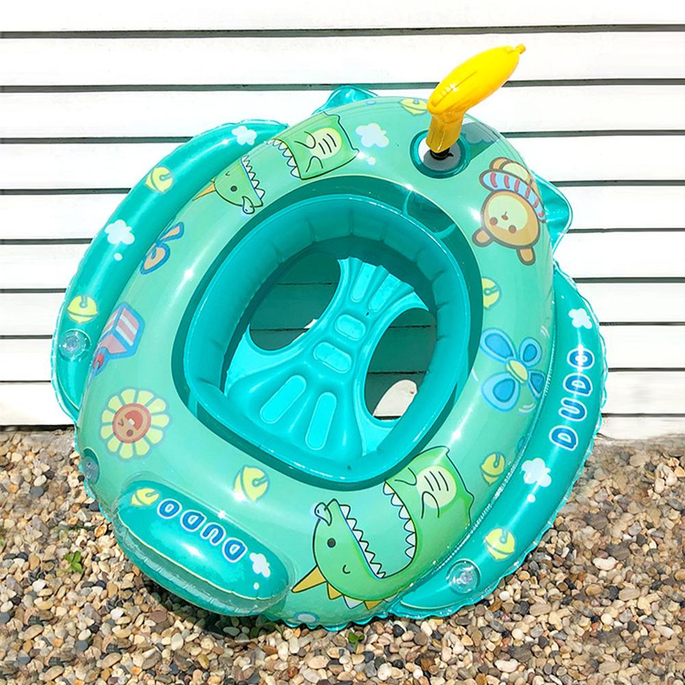 Baby learns to swim inflatable seat with handle and interactive swimming ring with water gun
