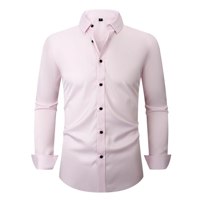Men’s Wrinkle-Resistant Stretch Long Sleeve Dress Shirt