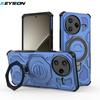 KEYSION Shockproof Magnetic Case for POCO F7 Pro 5G Upright Live Metal Ring Stand Phone Back Cover for Xiaomi POCO F7 Ultra 5G