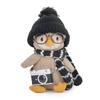 Owl Nippit With Hat Scarf Plush Toy Cartoon Stuffed Doll Decorations Gift Kids