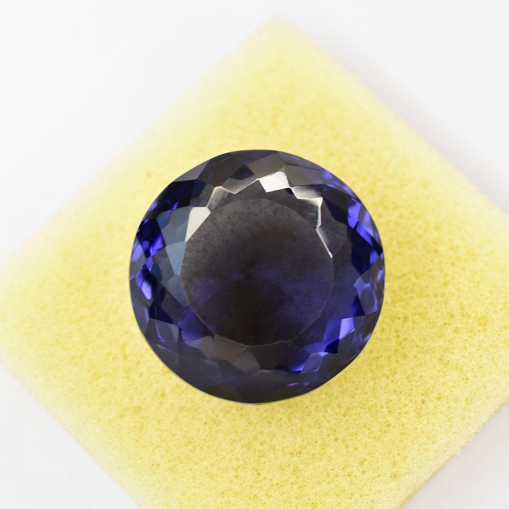 Natural Purple Amethyst Loose Gemstone Unique Round Cut 61.6 ct for Jewelry Making and Crafts