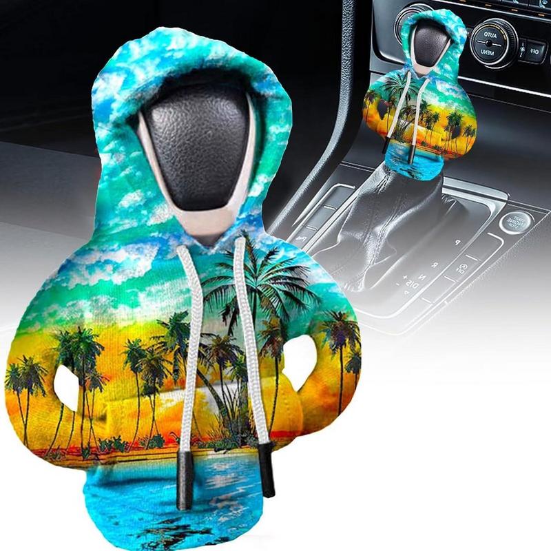 Car Gear Shift Hoodie Cover Shift Cover Car Gear Handle Decoration Fits Manual Automatic Universal Car Shift Lever Interior Deco