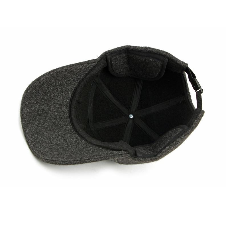 Men's Plaid Wool Blend Baseball Cap - Casual Retro Style Adjustable Hat (5 Color Options)