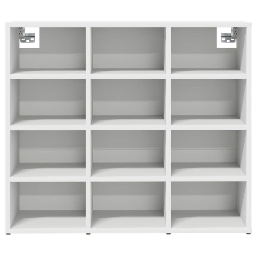 Shoe Cabinet with Shelf White 77.5 x 30 x 67 cm Engineered Wood
