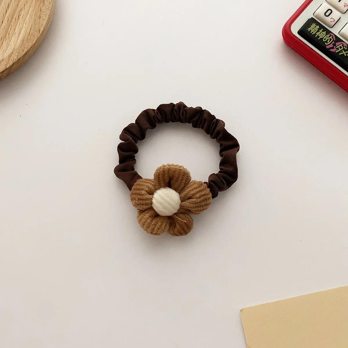 

1 шт. кофейного цвета с бантом, эластичные ленты для волос, детские веревки для волос, кольца, завязки, головные уборы, аксессуары для волос для девочек и детей