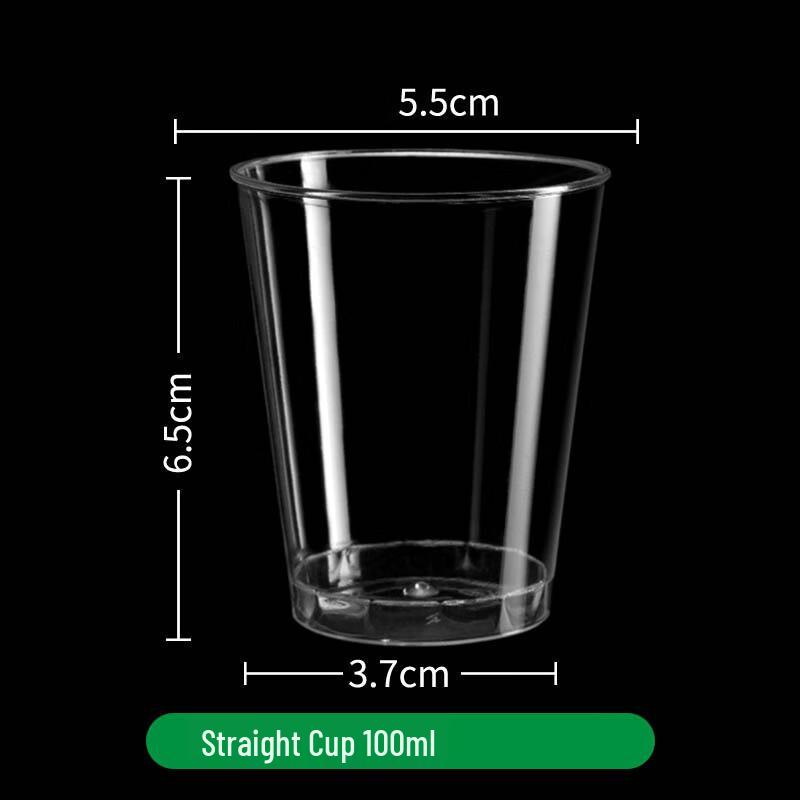 Jinwuyuan Disposable Clear Plastic Cups (120-Pack)