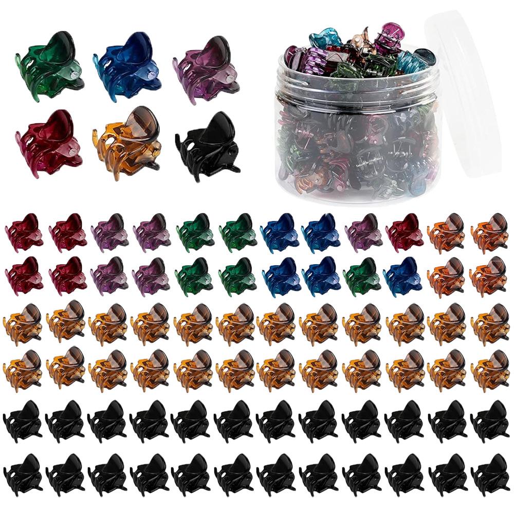 1,5 cm Schwarze Mini-Haarklammer: Vielseitiges DIY Haaraccessoire für feines Haar