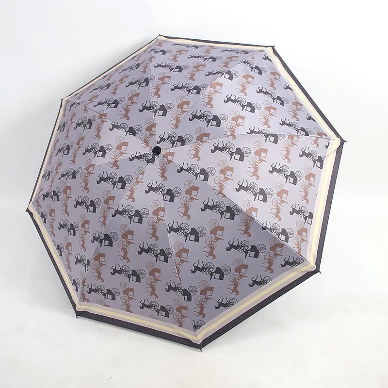 OEING Retro Digital Print Folding UV Umbrella
