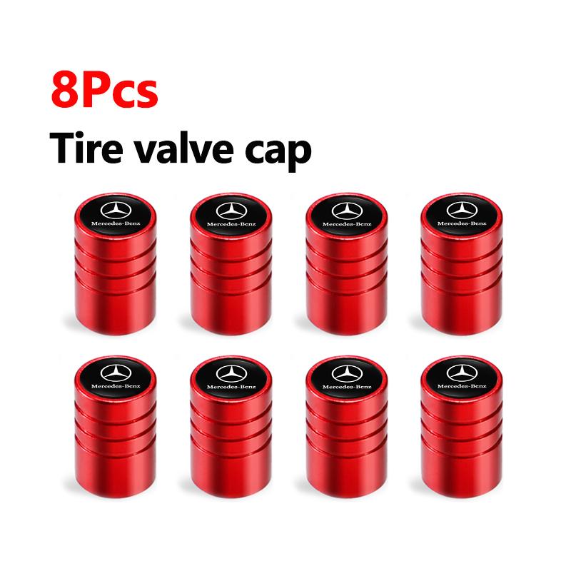 TSGWS1 2025 Hot 4/8Pcs Car 3D Logo Tire Valve Caps Emblem Cap Case For Mercedes Benz AMG Smart W205 C300 W203 W206 W108 W124 W126 W168